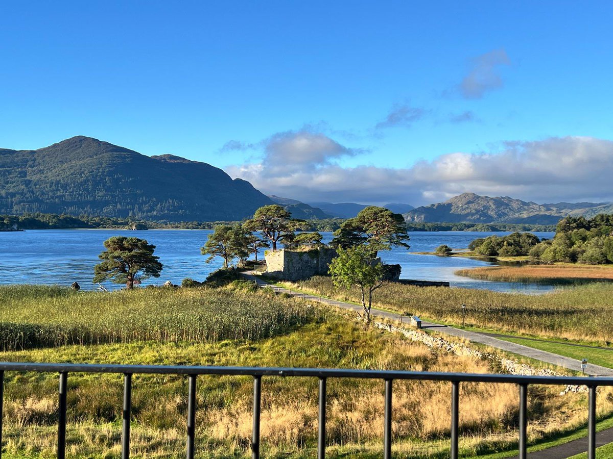 Picture perfect balcony views 💖 Photo credit 📷: Niall Huggard ✨ #lakehotelkillarney #septembersun #balconyviews #luxuryhotel #escapetothelake