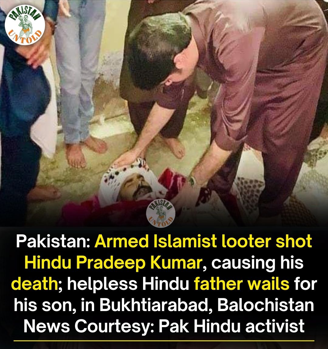pakistan_untold's tweet image. Pakistani Hindu Pradeep Kumar shot de@d by Islamists for not paying Jizya.