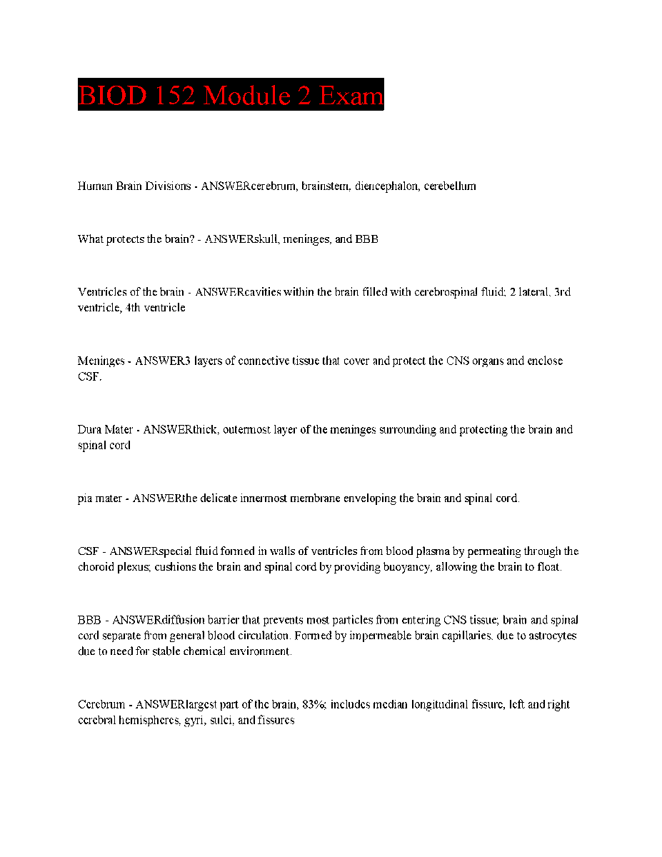 sn4502092's tweet image. hackedexams.com/item/5031/biod…
Biod 152 Module 2 Exam Newly Updated 2023
#bio152 #Module2 #Exam #newlyupdated #updated2023 #hackedexams