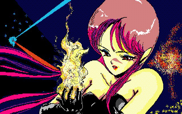 pc88mad's tweet image. 【Trouble &amp;amp; Confusion（PC88同人）】日替わりレビューその1398
15パズル系のPZLゲーム。イクサー等のアニメのCGを揃える内容である。これ系のゲームはコメントに困るんだよなぁ。よく知らないアニメとかだと尚更だｗ 全8面構成。
#クリアしたゲームを毎日1本レビュー #PC88　#PC8801　#PC88同人