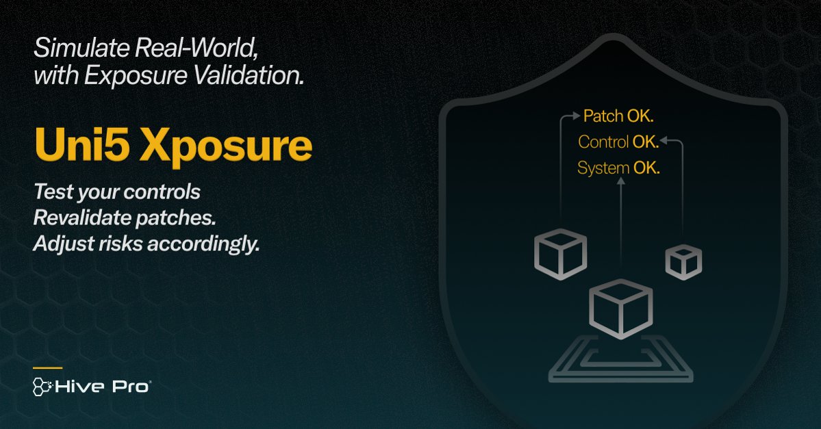 HiveProInc's tweet image. Why wait for a breach to find out where you&apos;re vulnerable? Uni5 Xposure mimics real-world threats to identify gaps in your defenses, ensuring you’re always one step ahead. #adversarialexposurevalidation #exposurevalidation