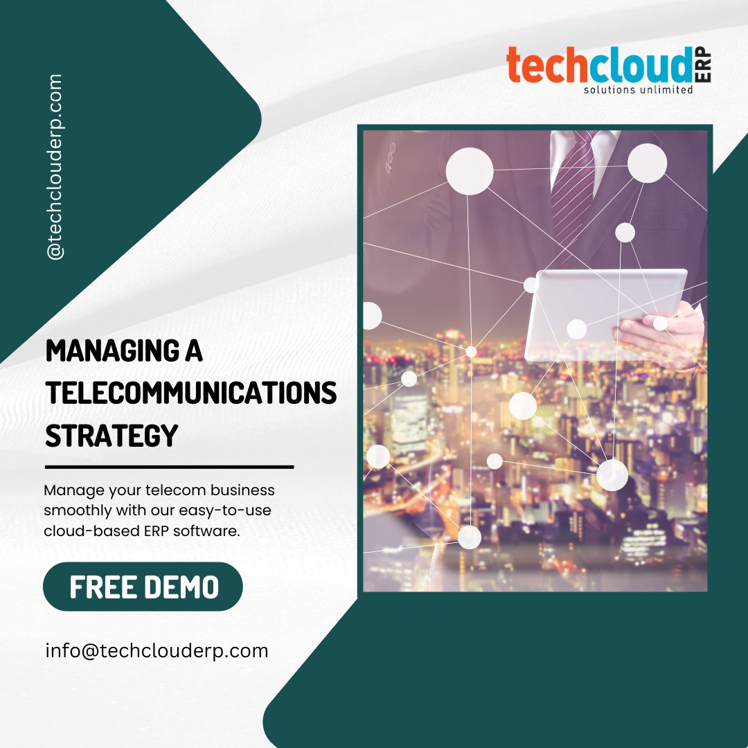 TechCloudERP's tweet photo. Manage your telecom business efficiently with our user-friendly cloud-based ERP software.

#techclouderp #ERPForTelecom #TelecomBusiness #Telecommunications #xpost #viralpost  #socialmedia #india #ERPsolutions #TelecomERP #TechForTelecom #EfficiencyInTelecom #TelecomIndustry https://t.co/D7rid7R5i5