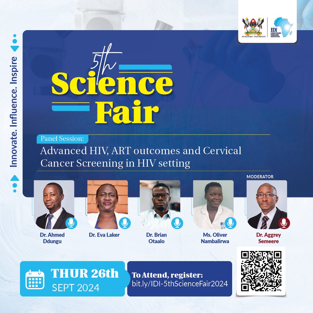 HIV care is evolving, but are we addressing advanced HIV outcomes effectively? And what about cervical cancer screening in HIV settings?

Join us at #IDIScienceFair2024 to find out! 
Register today: bit.ly/IDI-5thScience…

#ARTOutcomes #HIVCare #HIVTreatment
