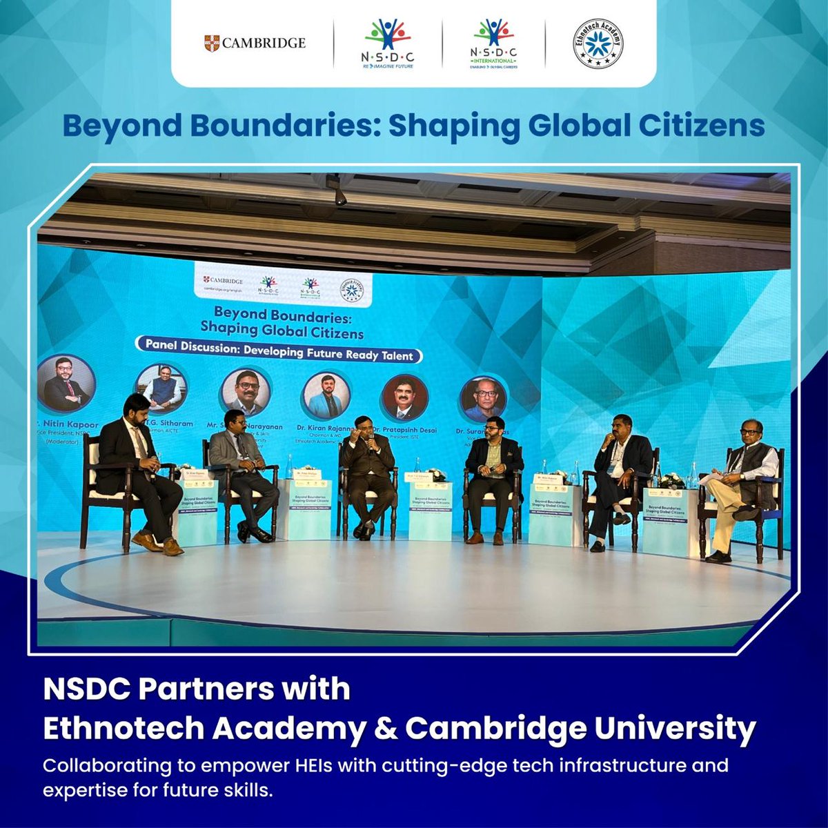 NSDCIndia's tweet photo. #NSDC #FutureSkills #EmergingTech #Ethnotech #Cambridge #SkillDevelopment #Innovation https://t.co/W14iO20K38