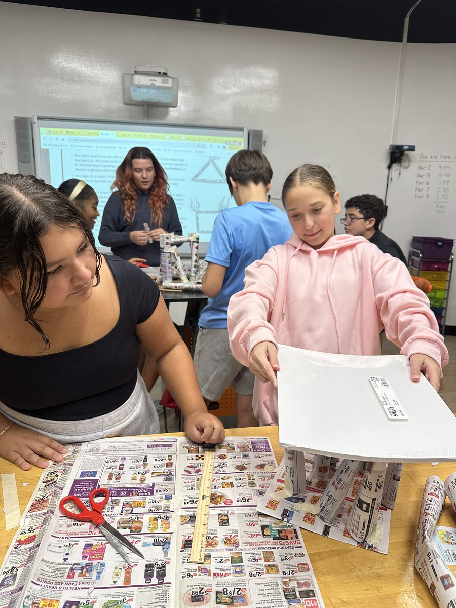 I&amp;D7 Ss learning the value of collaboration as they solve a real-world problem. I can already see the creativity flowing!  <a href="/MrsWilke76/">Agatha Wilke</a> <a href="/MountOliveTSD/">Mount Olive Township School District</a> <a href="/mtolivemiddle/">Mt. Olive Middle School</a>