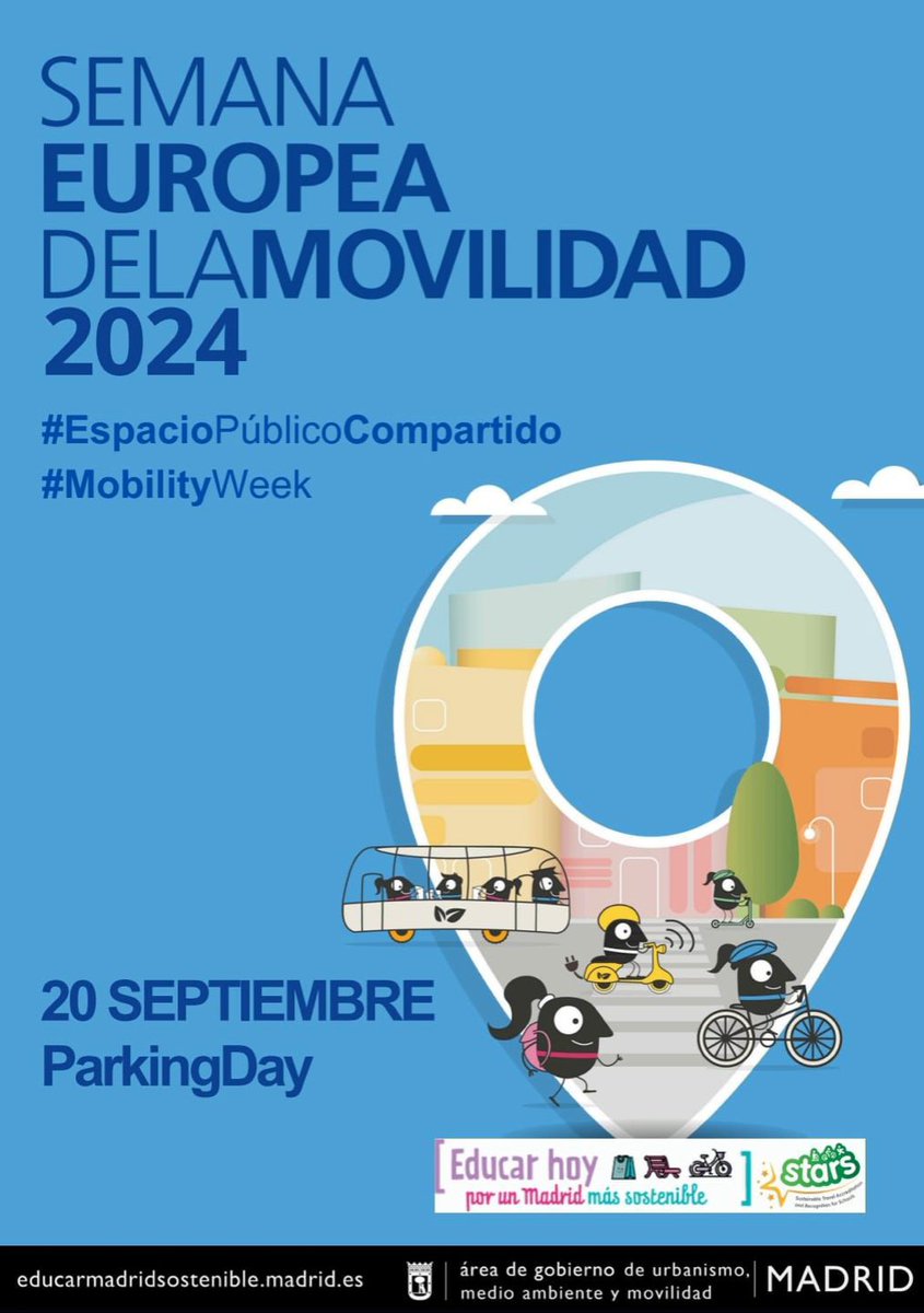 AMPA Colegio Breogán (@ampabreogan) on Twitter photo Información de interés por la #MovilityWeek !
El viernes 20 es #ParkingDay. El cole, con <a href="/STARSMadrid/">STARS Madrid</a> tendrá un stand con actividades.
Nos piden colaboración de abuelos/as para que alumnos les entrevisten.
RECORDAD: casco y poner el nombre para aparcar dentro. <a href="/CeipBreogan/">C E I P ___ B r e o g á n</a> Información de interés por la #MovilityWeek !
El viernes 20 es #ParkingDay. El cole, con <a href="/STARSMadrid/">STARS Madrid</a> tendrá un stand con actividades.
Nos piden colaboración de abuelos/as para que alumnos les entrevisten.
RECORDAD: casco y poner el nombre para aparcar dentro. <a href="/CeipBreogan/">C E I P ___ B r e o g á n</a>