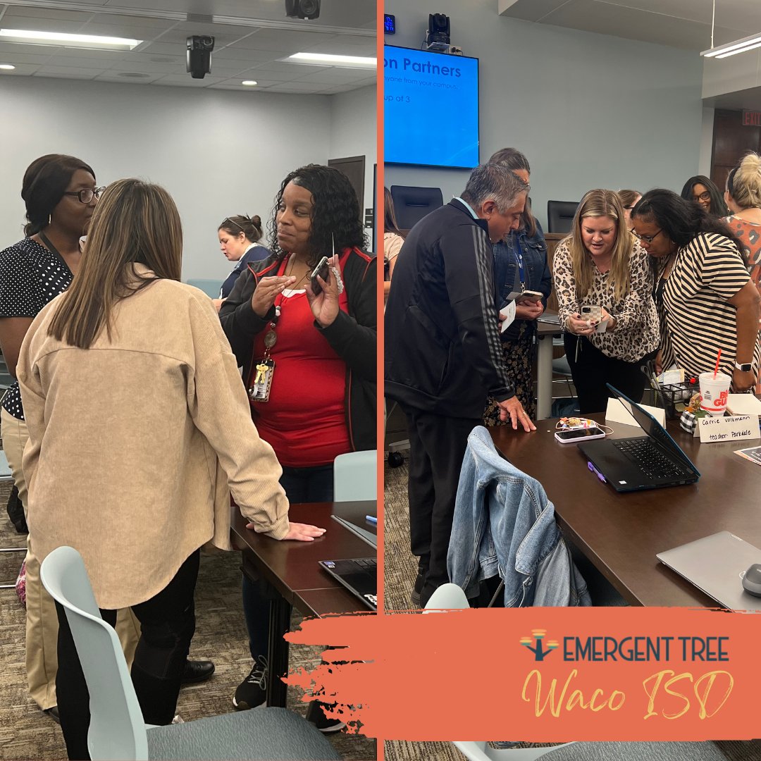 EmergentTree's tweet photo. The dedicated Waco ISD Admin &amp; Behavior staff came together for an inspiring session focused on sharing innovative campus practices and celebrating their collective successes! 🤝✨ 

#WacoISD #Teamwork #EducationExcellence #PositiveBehaviorSupport #TogetherWeThrive https://t.co/MTrywDGoAs