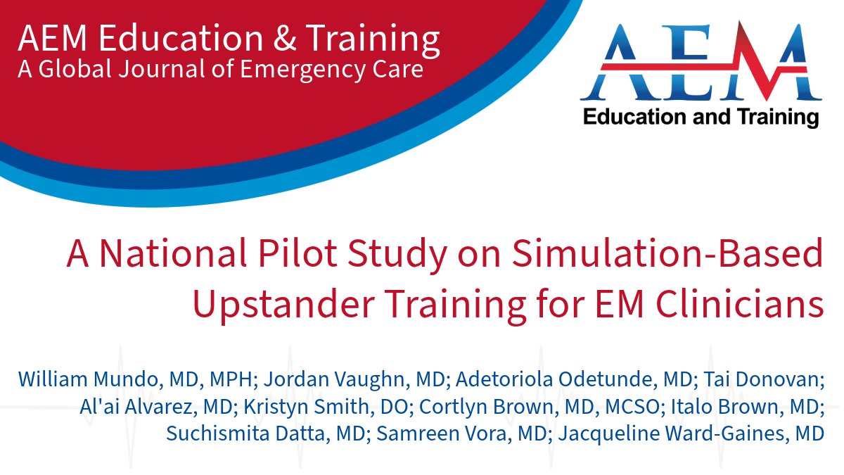 AEMETOnline (@aem_etonline) on Twitter photo Simulation training empowers #EmergencyMedicine physicians with exceptional communication skills. This study demonstrates how simulations can effectively teach diverse topics. <a href="/alvarezzzy/">aL'Ai alvarez, MD</a> <a href="/dr_kjsmith/">Kristyn J. Smith, DO</a>
Read now: ow.ly/m7tn50SNuaR Simulation training empowers #EmergencyMedicine physicians with exceptional communication skills. This study demonstrates how simulations can effectively teach diverse topics. <a href="/alvarezzzy/">aL'Ai alvarez, MD</a> <a href="/dr_kjsmith/">Kristyn J. Smith, DO</a>
Read now: ow.ly/m7tn50SNuaR