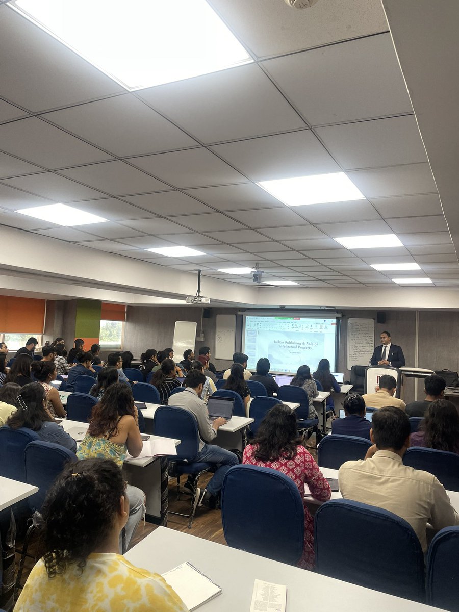 ipranavgupta's tweet photo. Absolute pleasure delivering a #lecture at the National Law University Delhi today afternoon on ‘Indian Pubshing &amp; Role of Intellectual Property’.

I truly had a great time interacting with students during the Q&amp;A session https://t.co/16GUznnMOA