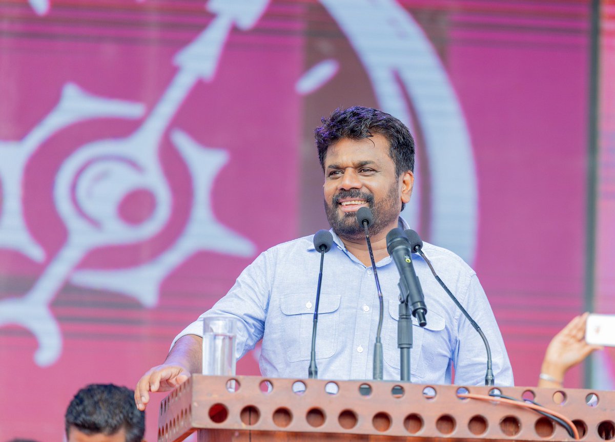 anuradisanayake's tweet photo. Joined the Kalutara Grand Rally today (18), part of our victory rally series. Your presence and support for the 2024 presidential election, which will steer our country towards a new renaissance and a vision of a "Thriving Nation, A beautiful Life," are truly commendable! https://t.co/NqUtQFP9xV
