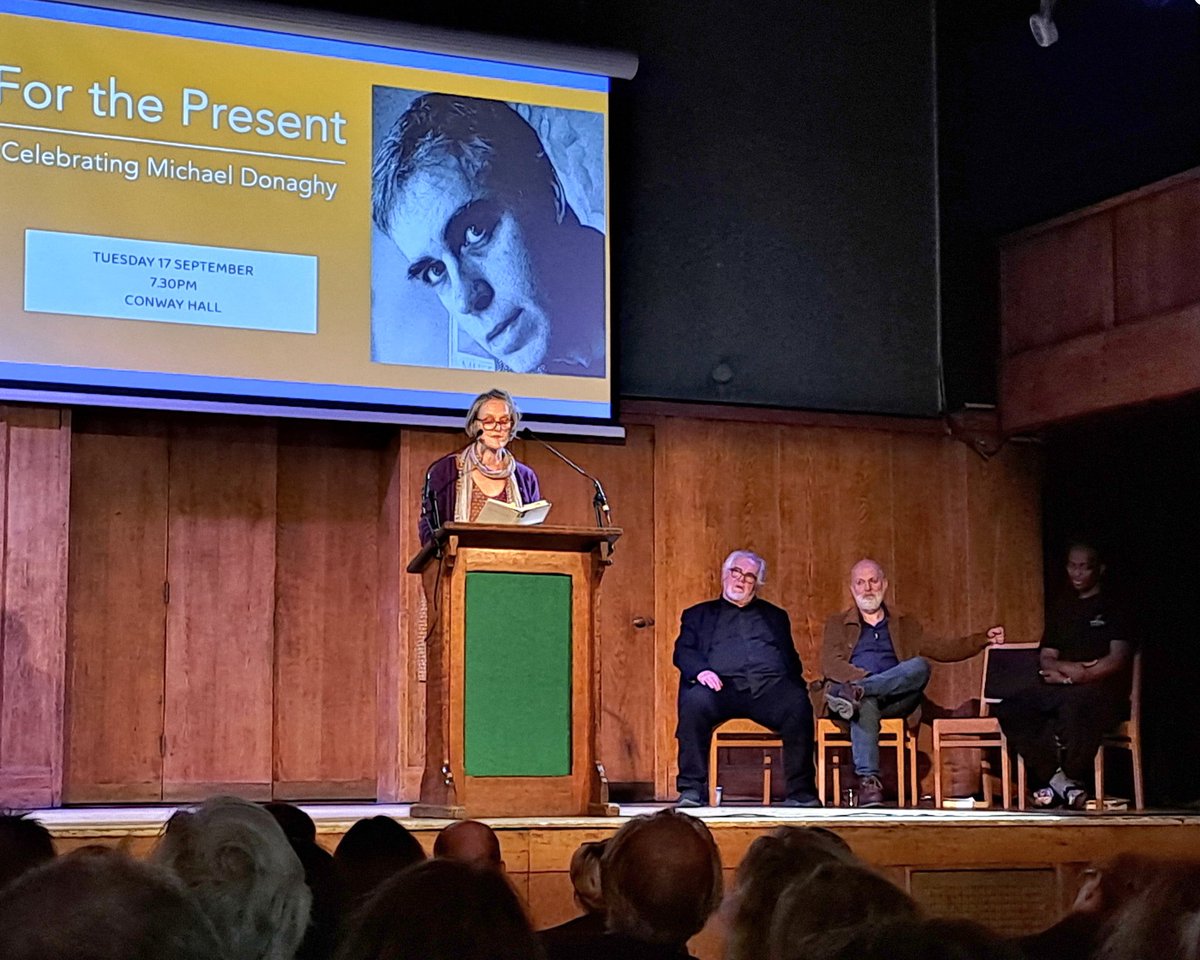 michaelshann1's tweet photo. @PoetrySociety @KathrynGray @hannahlowepoet @neilsonandrew @donpatersonpoet @StoddartGreta Thanks for a really enjoyable evening and a great celebration of Michael's life and work. https://t.co/yq94TCV71e