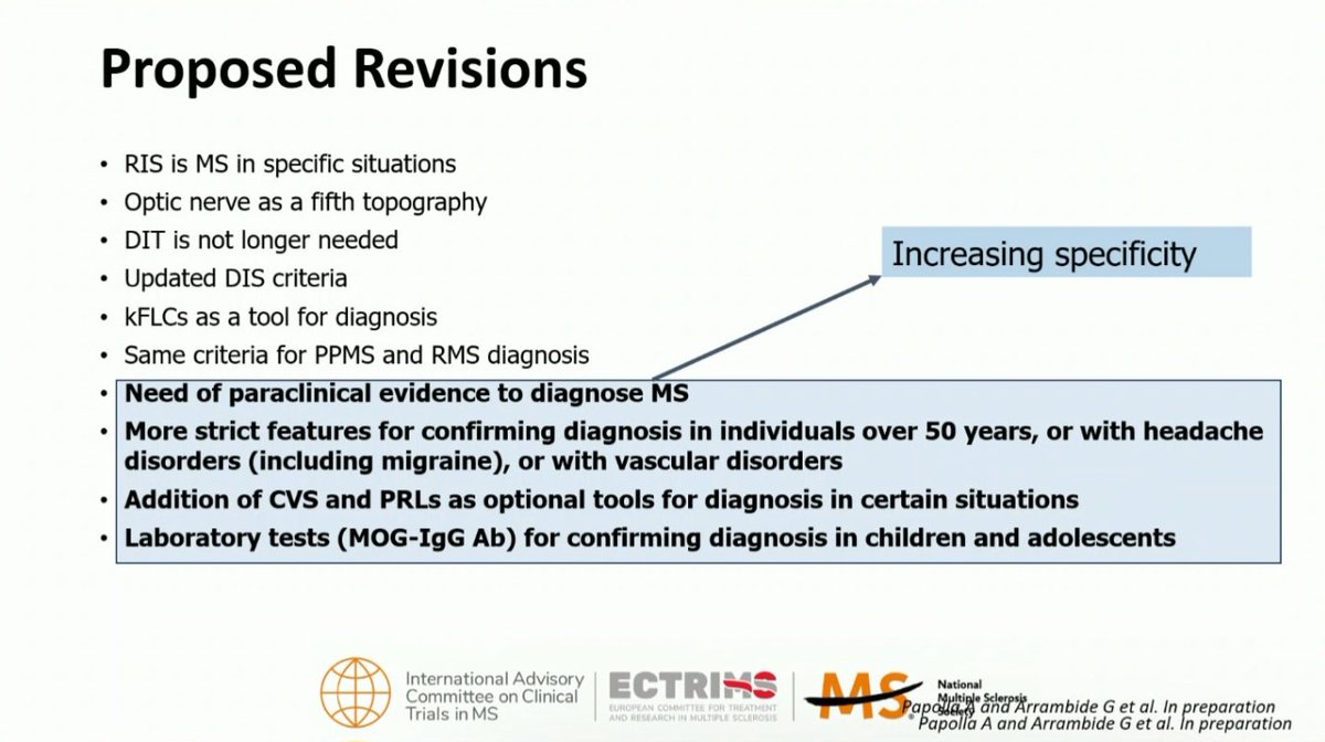 Happening now <a href="/ECTRIMS/">ECTRIMS</a> 2024 in Copenhagen!! The official announcement of the long waited McDonald's Criteria 2024 for diagnosis of Multiple Sclerosis. #ECTRIMS #MultipleSclerosis