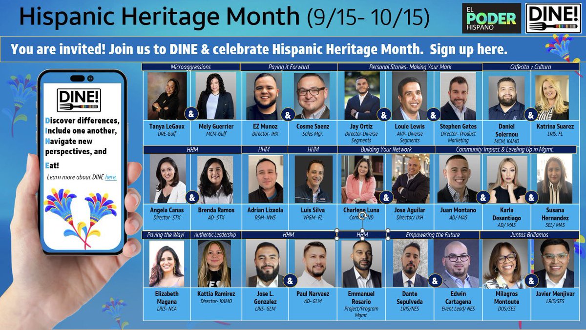 We’re back‼️
Join Cosme &amp; I on 9/26 from 1-2PM CST as we celebrate Hispanic Heritage month, while also walking you through personal shares on the importance of Paying It Forward throughout our everyday lives!
Spots are limited, get registered today‼️

Link in comments below👇🏼