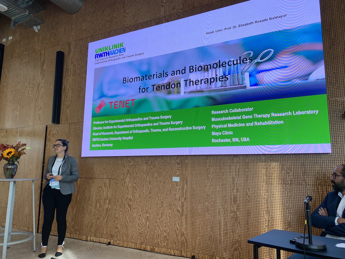 Martijn van Griensven (@mvangriensven) on Twitter photo Another talk by <a href="/er_balmayor/">Elizabeth R Balmayor</a> <a href="/EORS_Society/">EORS</a> #eors2024 this time in the <a href="/TENET_COST/">TENET COST Action</a> session on #biomaterials and #morphogens Another talk by <a href="/er_balmayor/">Elizabeth R Balmayor</a> <a href="/EORS_Society/">EORS</a> #eors2024 this time in the <a href="/TENET_COST/">TENET COST Action</a> session on #biomaterials and #morphogens