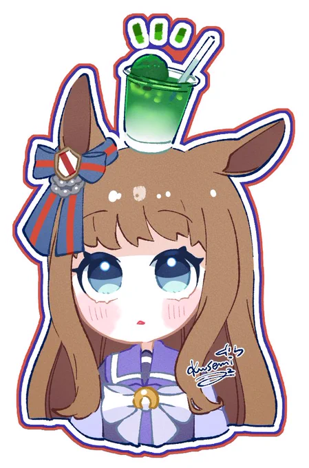 頭の上に抹茶ラテ 