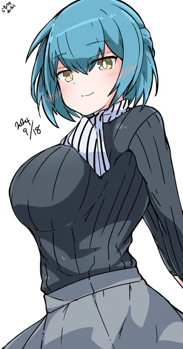 色々衣装眺めてたけどミアさんの星3服マジかわいい(しみじみ)ってなった( 'ω') #ミア・ヴォワザン生誕祭 #アリスギアお絵かき 