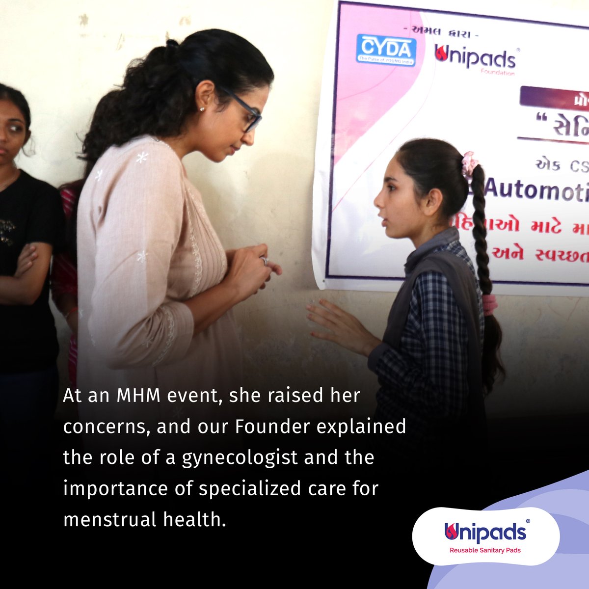 unipads_india's tweet photo. Period poverty goes beyond access to MHM products; it includes knowledge gaps, cultural barriers, and lack of support. Our new series, ‘Stories From the Ground,’ shares real experiences from our outreach programs. Let's tackle this neglected public health issue together!
#unipads https://t.co/GONXLgh944