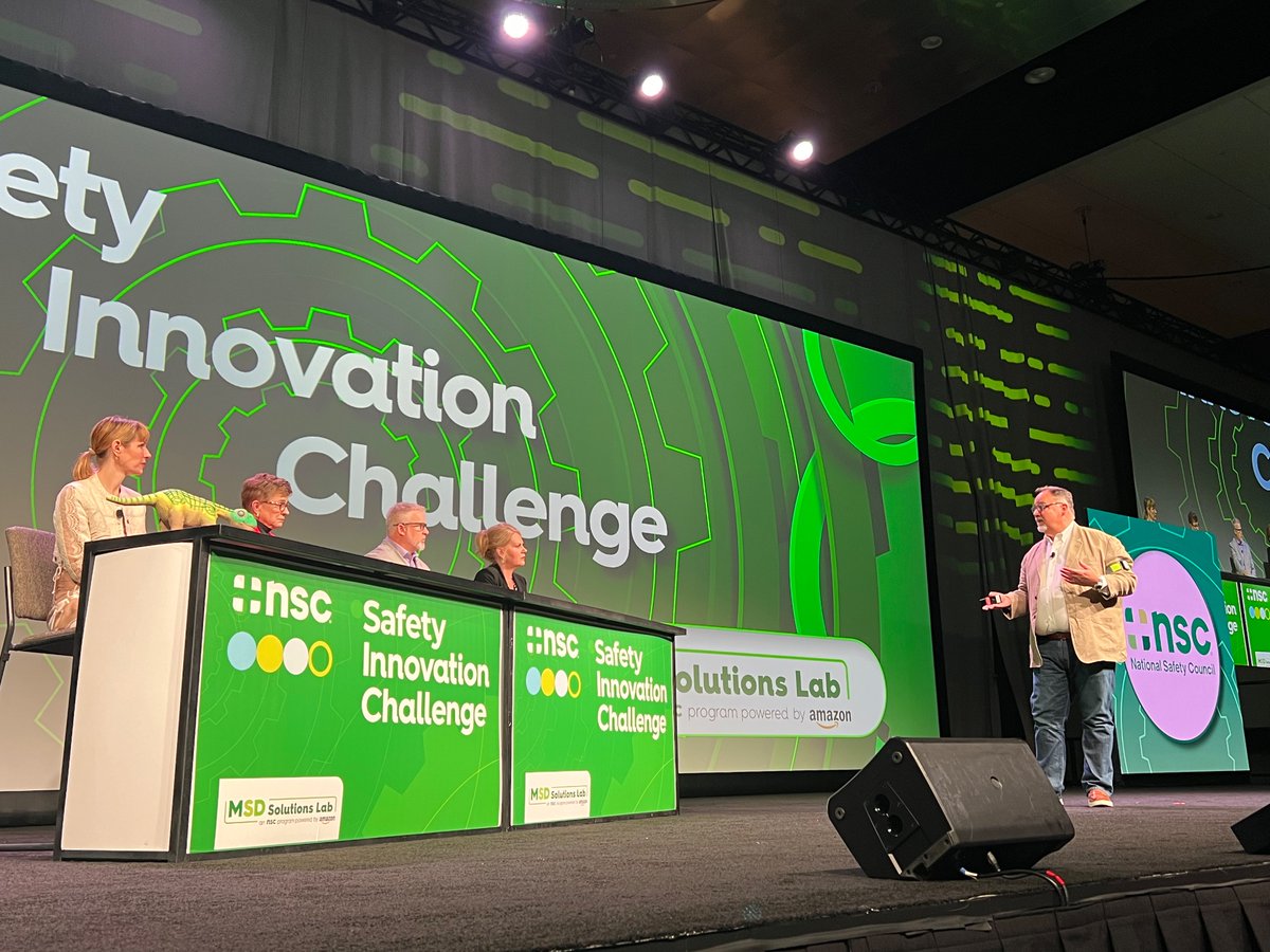 NSCsafety's tweet photo. Today, these Safety Innovation Challenge participants are challenging the status quo and redefining real-world applications to prevent the most common workplace injuries, MSDs. And tomorrow, these innovations may just be industry standards. #NSCExpo #MSDSolutionsLab https://t.co/9Xkr4Ns6zJ