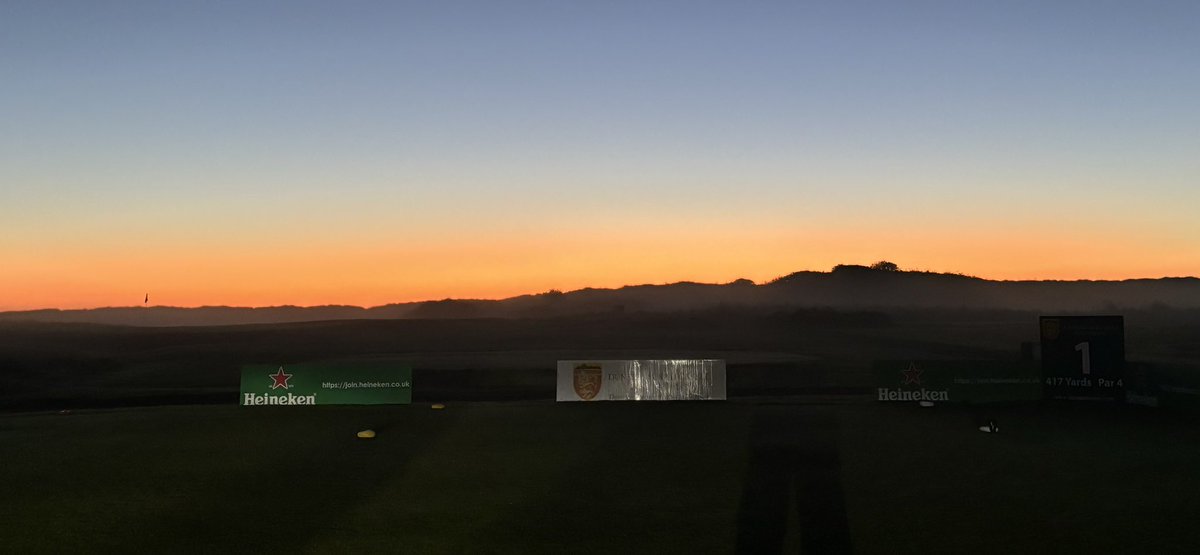 Post Tournament aeration this morning , nice walk for <a href="/Thompa_00/">Sam Thompson</a> around the links!