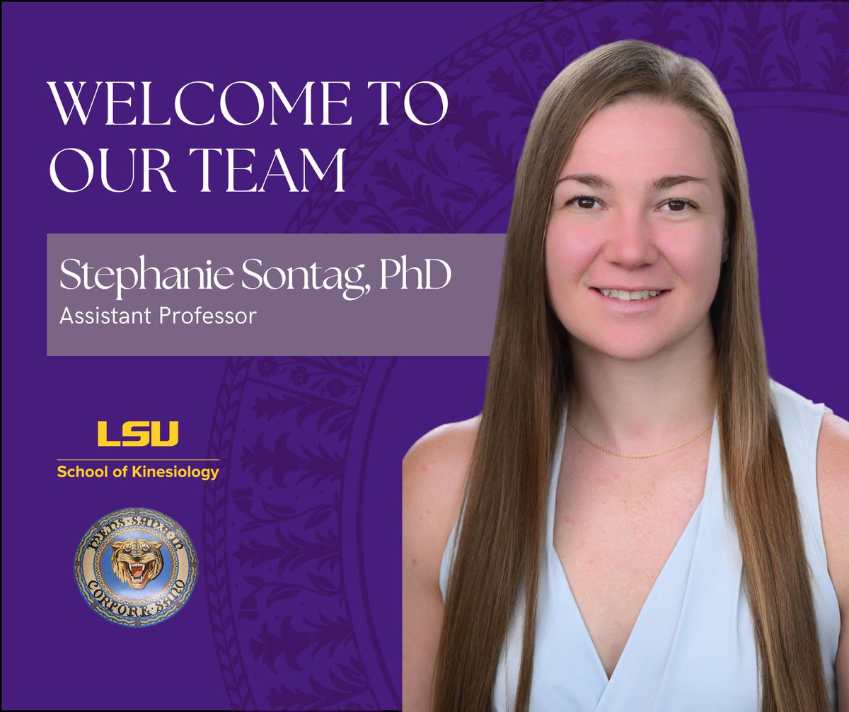We are excited to have Stephanie Sontag, PhD joining the School of Kinesiology as an Assistant Professor.  Dr. Sontag is teaching Motor Learning and Lifespan Motor Development in our undergraduate program. 
Learn more about her achievements and research at tinyurl.com/334fkmma