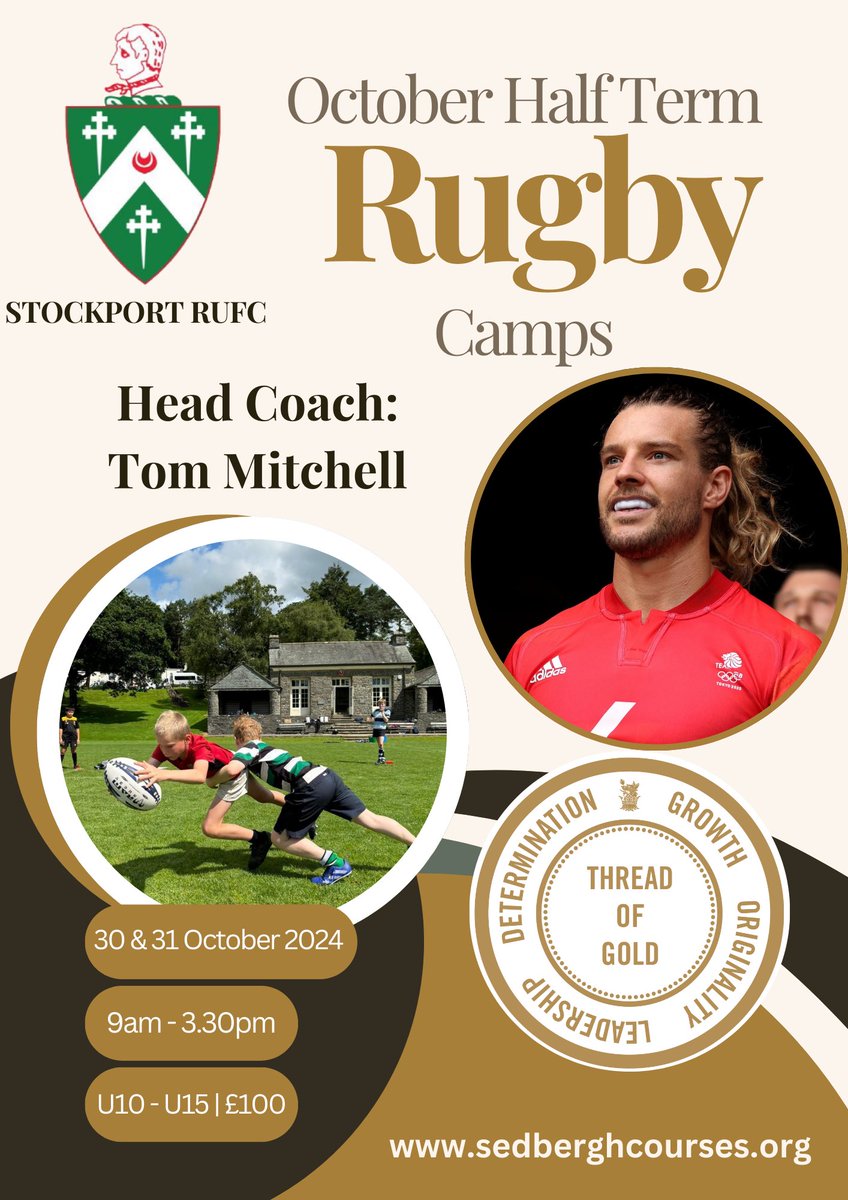 Sedbergh Courses (@sedberghcourses) on Twitter photo Rugby legend coming to lead the half term rugby camps in <a href="/CheshireRugby/">CheshireRugbyDev</a>
🧬 Sedbergh GOLD DNA
🔬 Skillset under the microscope
❤️ Life-long friendships
<a href="/Wilmslow_RUFC/">Wilmslow RUFC</a>
<a href="/Stockportrugby/">Stockport Rugby Club</a>
<a href="/TBobbyMitchell/">Tom Mitchell</a> 🔥 🏉 Rugby legend coming to lead the half term rugby camps in <a href="/CheshireRugby/">CheshireRugbyDev</a>
🧬 Sedbergh GOLD DNA
🔬 Skillset under the microscope
❤️ Life-long friendships
<a href="/Wilmslow_RUFC/">Wilmslow RUFC</a>
<a href="/Stockportrugby/">Stockport Rugby Club</a>
<a href="/TBobbyMitchell/">Tom Mitchell</a> 🔥 🏉