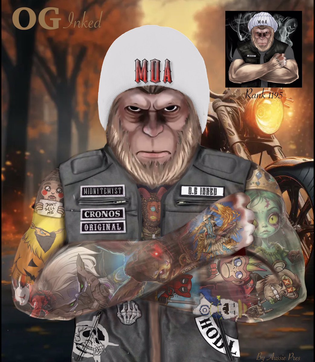 This is the second #MoA to get ink and hope you like it fam <a href="/midnytemyst11/">(212)MidnyteMyst - $ZTOKEN $PPTZ $FFTB $PACK</a> with the use of 13 of your Nft's including the background #MoAink #Crofam #Cronos #BornBrave #fftb #cronoschain  #Cro