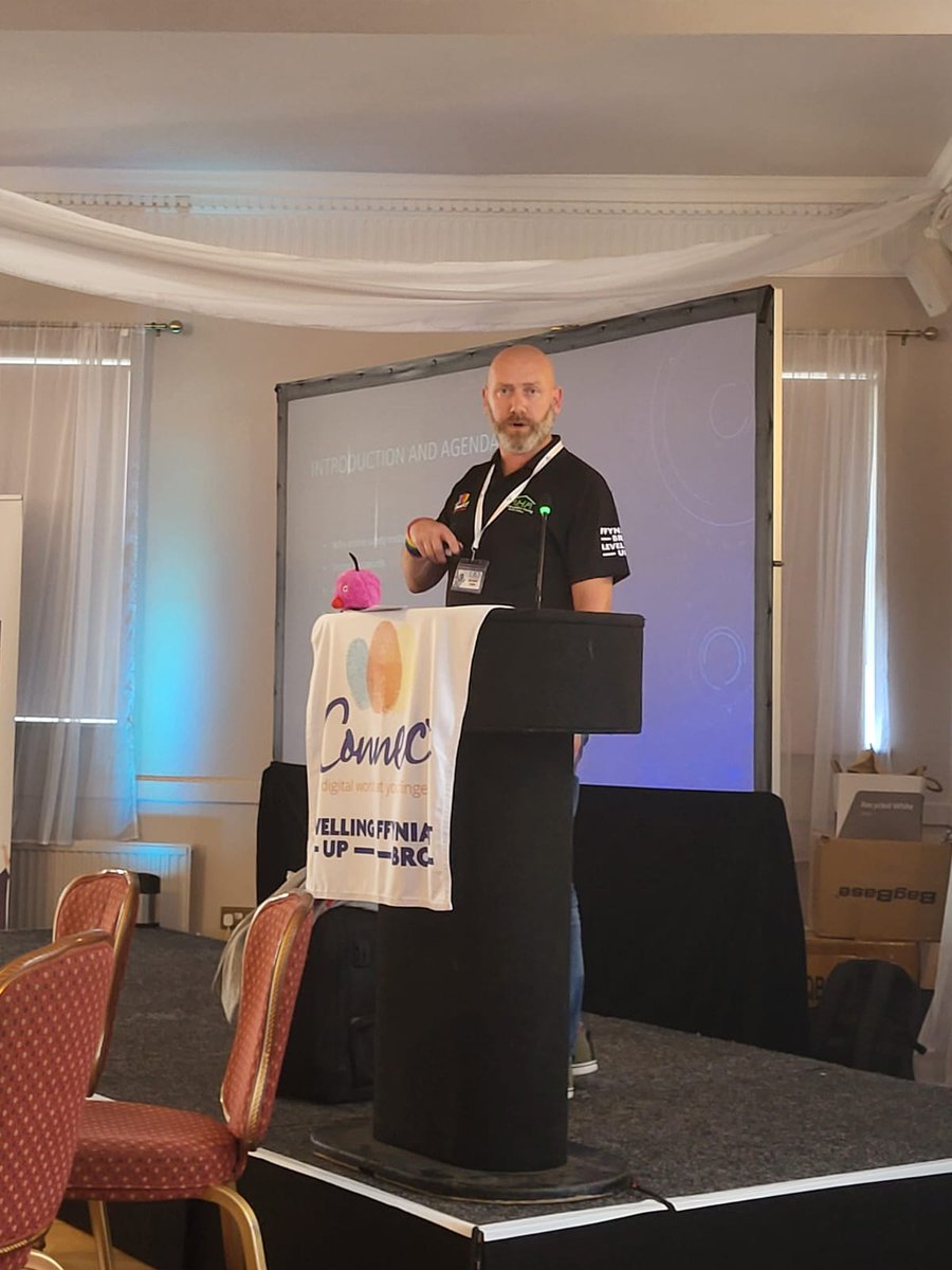 Our next speaker is <a href="/kungfuhud/">Andi Hudson 🔑</a> at #iconnectconference <a href="/Mon_Housing/">Monmouthshire Housing Association (MHA)</a>  <a href="/MonmouthshireCC/">Monmouthshire / Sir Fynwy</a> #Monmouthshire #digitalinclusion #UKSPF