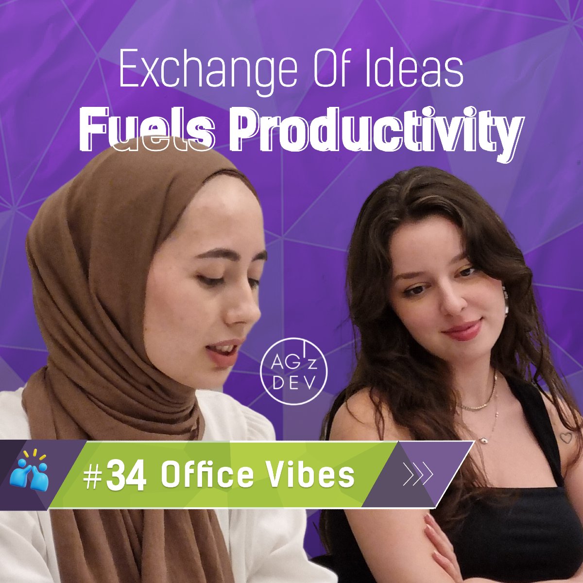 AGzDEV's tweet photo. 📣 “Exchange of ideas fuels productivity! 💡💬 At AG’z Dev, collaboration isn’t just a value—it’s a driving force for innovation and growth! 🌟✨ #OfficeVibes #Teamwork #Collaboration #Innovation #Productivity #AGzDev https://t.co/BXX5vlc7EA