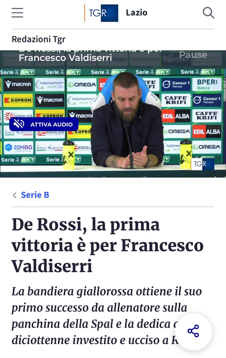 Ciao Daniele, grande Uomo
❤️ 
rainews.it/tgr/lazio/vide…