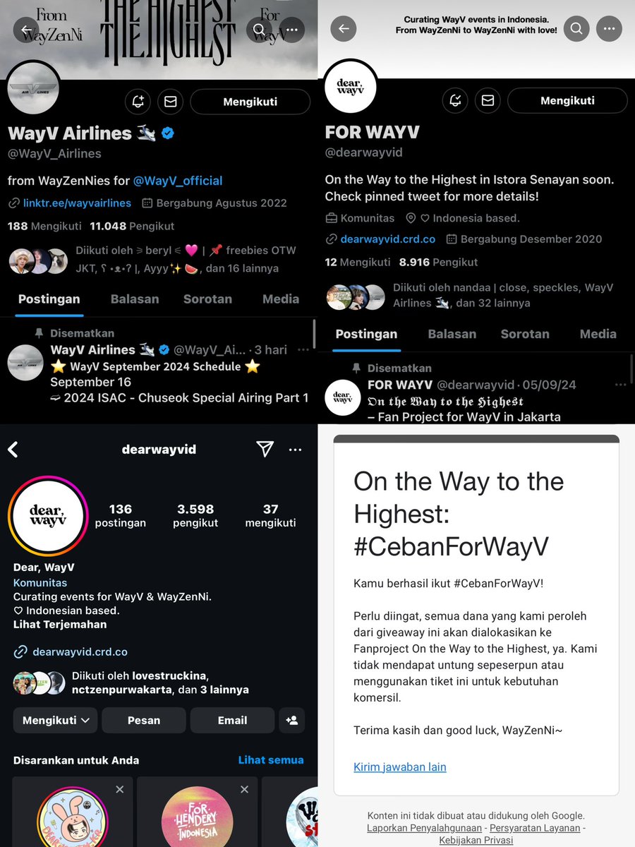 232lovers7's tweet photo. @dearwayvid #CebanForWayV halloo minππ»ππ»terimakasii udahh ngadain GA ini MAKASII BANGET2 aku jd ada peluang dikit buat ketemu wayVπ₯Ήπ₯Ήπ₯Ή alasan aku MASII TETEP SAMAA PENGEN NYANYI BARENGG MEREKAA HUHUU AKU BAKALL NYANYI KENCENG DAN TERIAK2 memberikan cinta ku pada merekaπ₯Ήπ₯Ήπ₯Ήβ£οΈβ£οΈβ£οΈ https://t.co/zTJFY5BX70