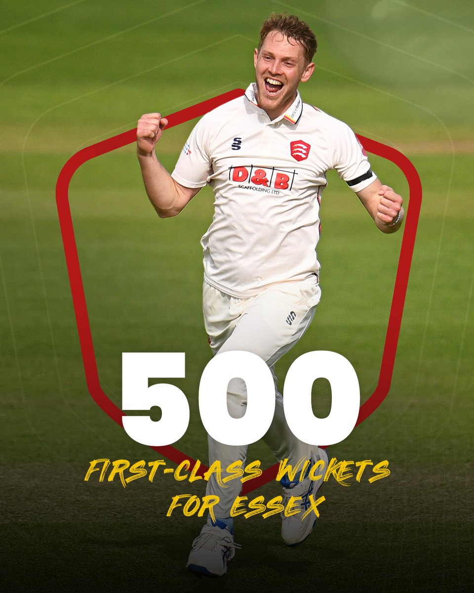 EssexCricket's tweet photo. 👏 𝟱𝟬𝟬 𝗙𝗜𝗥𝗦𝗧-𝗖𝗟𝗔𝗦𝗦 𝗪𝗜𝗖𝗞𝗘𝗧𝗦 𝗙𝗢𝗥 𝗘𝗦𝗦𝗘𝗫! https://t.co/q2N9G5zVMr