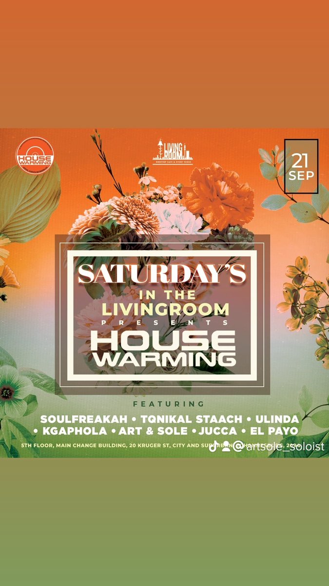 sole_willy's tweet image. 21st Sep 📍JOHANNESBURG Main Change Building living Room
#SoulfulHouse
Diddy