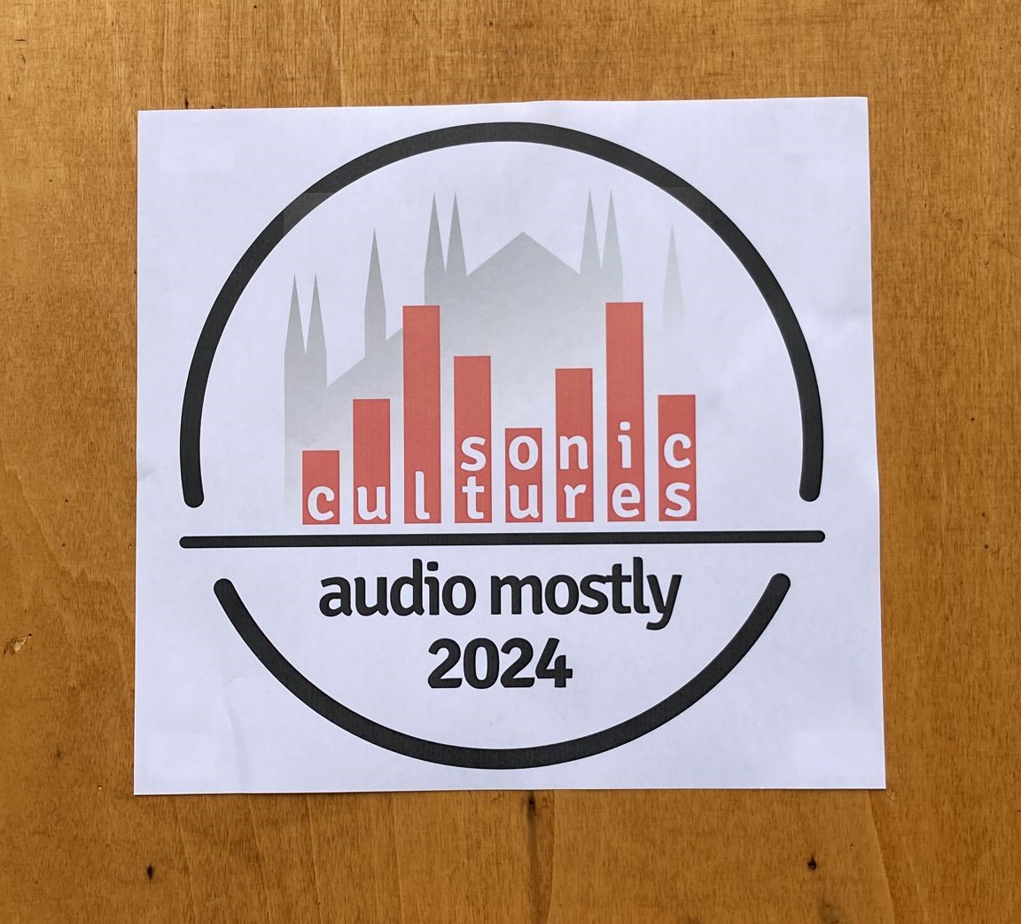 i_mBODY Lab (@i_mbody_lab) on Twitter photo Glad to present our paper "Articulating body experiences in reaction to movement sonifications: A workshop strategy for early research inquiries" at <a href="/AudioMostly/">AudioMostly</a> 2024 conference, in Milan!
dl.acm.org/doi/10.1145/36…
<a href="/lturmovidal/">Laia Turmo Vidal</a> <a href="/marteroel/">Marte Roel</a> #institutostocos <a href="/AnaTajadura/">Ana Tajadura-Jiménez</a> Glad to present our paper "Articulating body experiences in reaction to movement sonifications: A workshop strategy for early research inquiries" at <a href="/AudioMostly/">AudioMostly</a> 2024 conference, in Milan!
dl.acm.org/doi/10.1145/36…
<a href="/lturmovidal/">Laia Turmo Vidal</a> <a href="/marteroel/">Marte Roel</a> #institutostocos <a href="/AnaTajadura/">Ana Tajadura-Jiménez</a>
