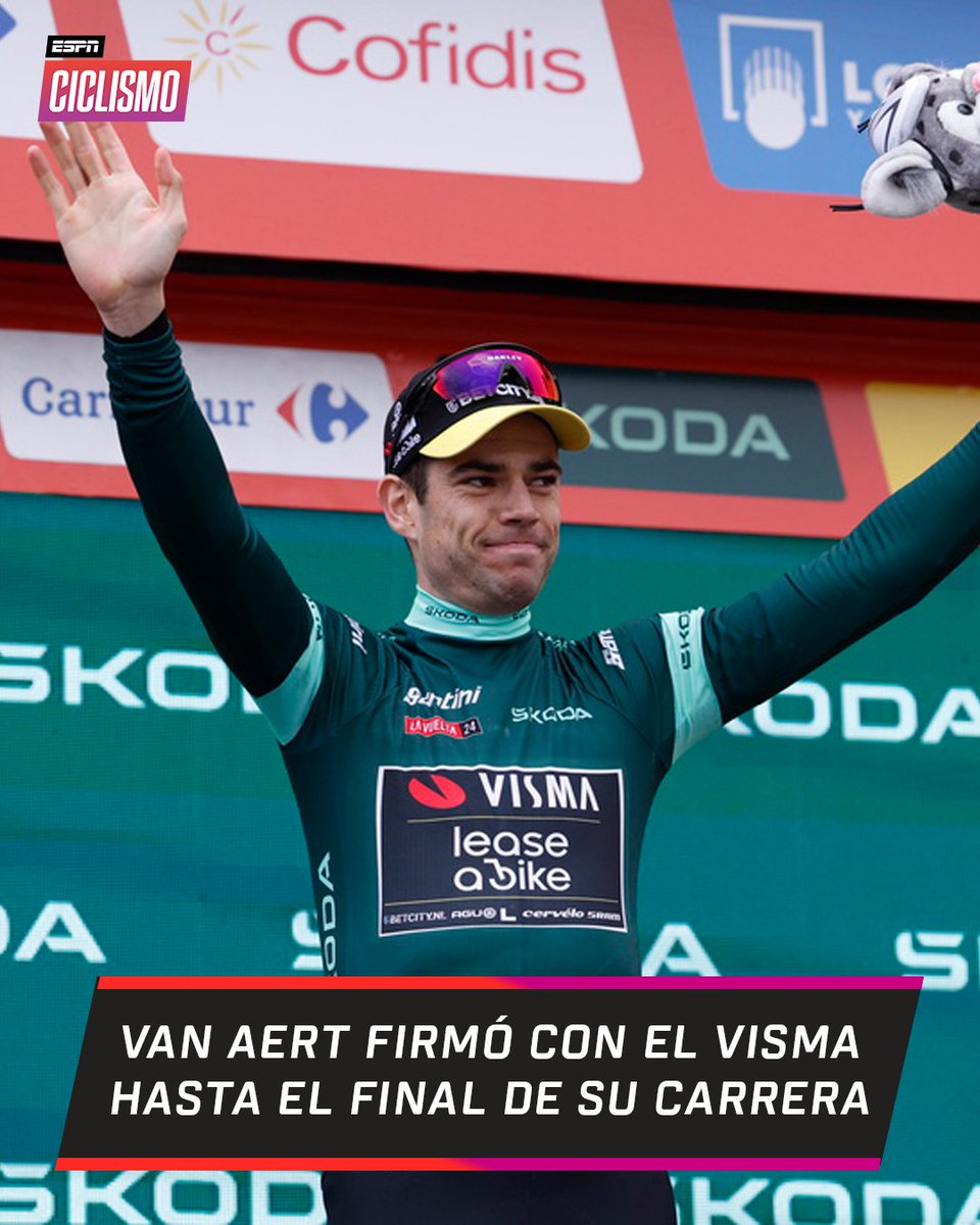 ¡LEALTAD MÁXIMA! Wout #VanAert extendió su vínculo con el #VismaLeaseABike y estará ligado al equipo hasta que decida retirarse. 👏