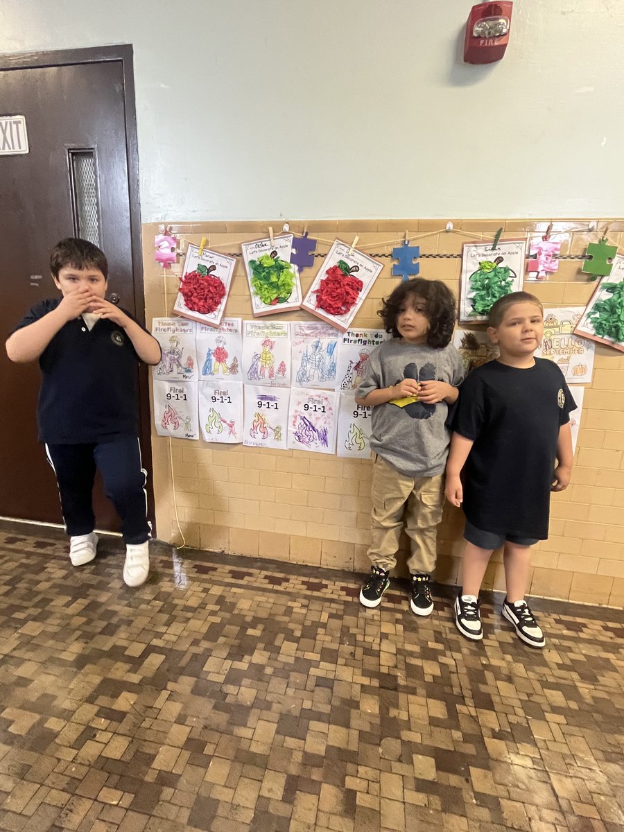 September is Fire Prevention Month. Ms. Cruz’s class learned about the importance of fire safety!