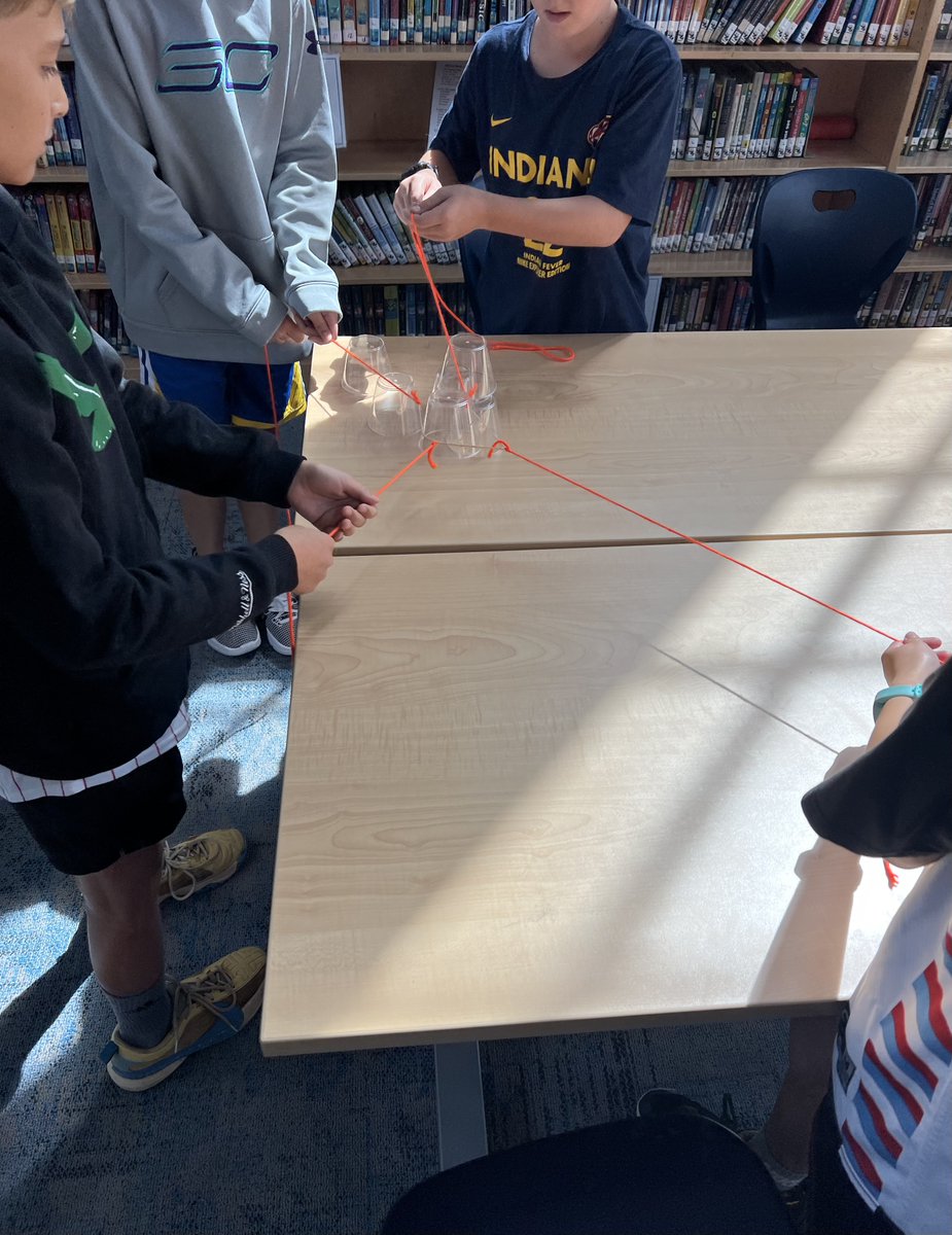 Librarian at Cardinal Elementary (@cardinalreads) on Twitter photo It's all about team work for 5th graders in the library this week. Do you think you could make a cup pyramid without using your hands?
<a href="/APSVirginia/">Arlington Public Schools</a>
<a href="/APSLibrarians/">APS Library Services</a> It's all about team work for 5th graders in the library this week. Do you think you could make a cup pyramid without using your hands?
<a href="/APSVirginia/">Arlington Public Schools</a>
<a href="/APSLibrarians/">APS Library Services</a>