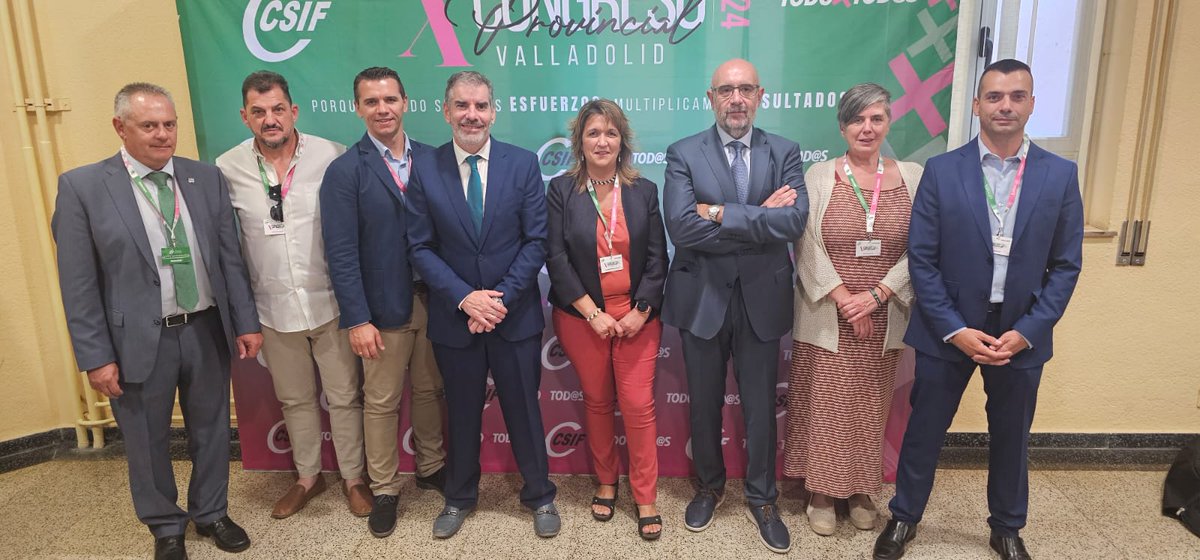 jusapolpucela's tweet image. Ayer #JUCIL y #JUPOL hemos asistido al X Congreso Provincial de #CSIF @CsifValladolid

Siempre es un placer acompañar a María José San Román de @CsifValladolid @CSIFnacional

Unidos luchamos x mejorar las condiciones labores de los servidores públicos Jubilación, Muface, dietas