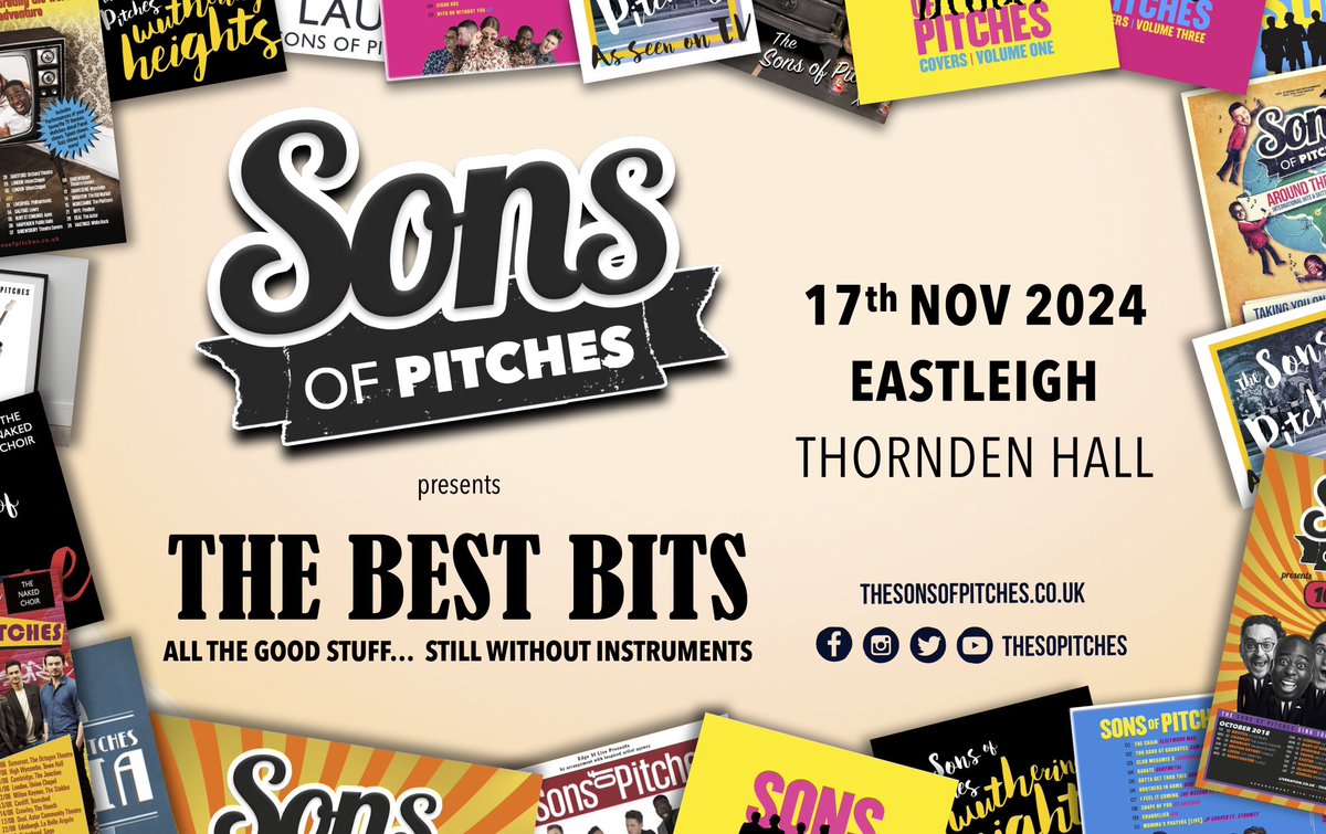 Our FINAL Best Bits show and we’re going all the way daaaaan saaaaaaf ⬇️⬇️⬇️

Head to our website for tickets!!!!

<a href="/ThorndenHall/">Thornden Hall</a> #eastleigh #livemusic #southampton #winchester