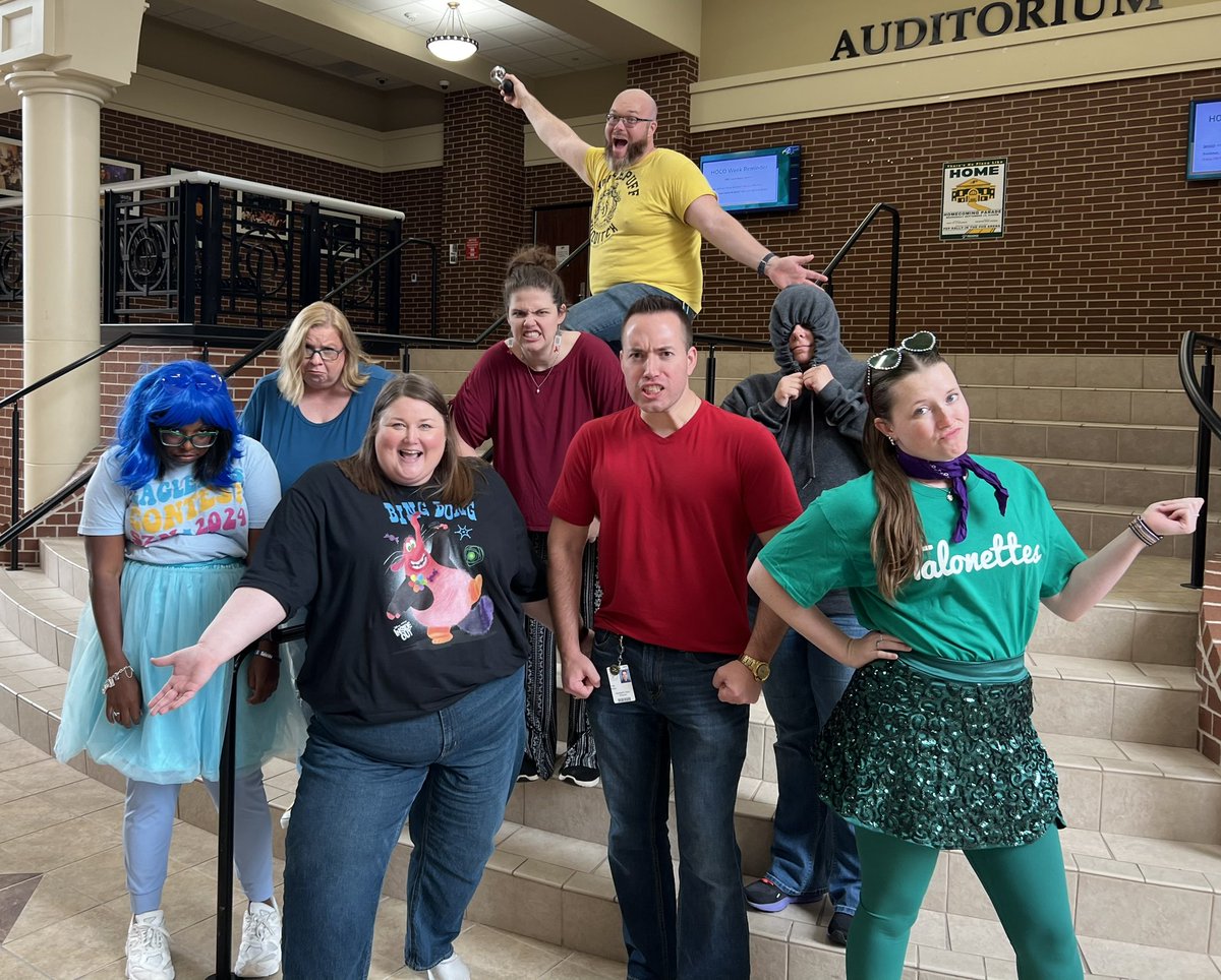 Fine Arts has ALLLLLL the emotions! 
😩😂🤔🤢😬😝 and Bing Bong! Loved Inside Out day! <a href="/ProsperHS/">Prosper High School</a> #HOCO2024