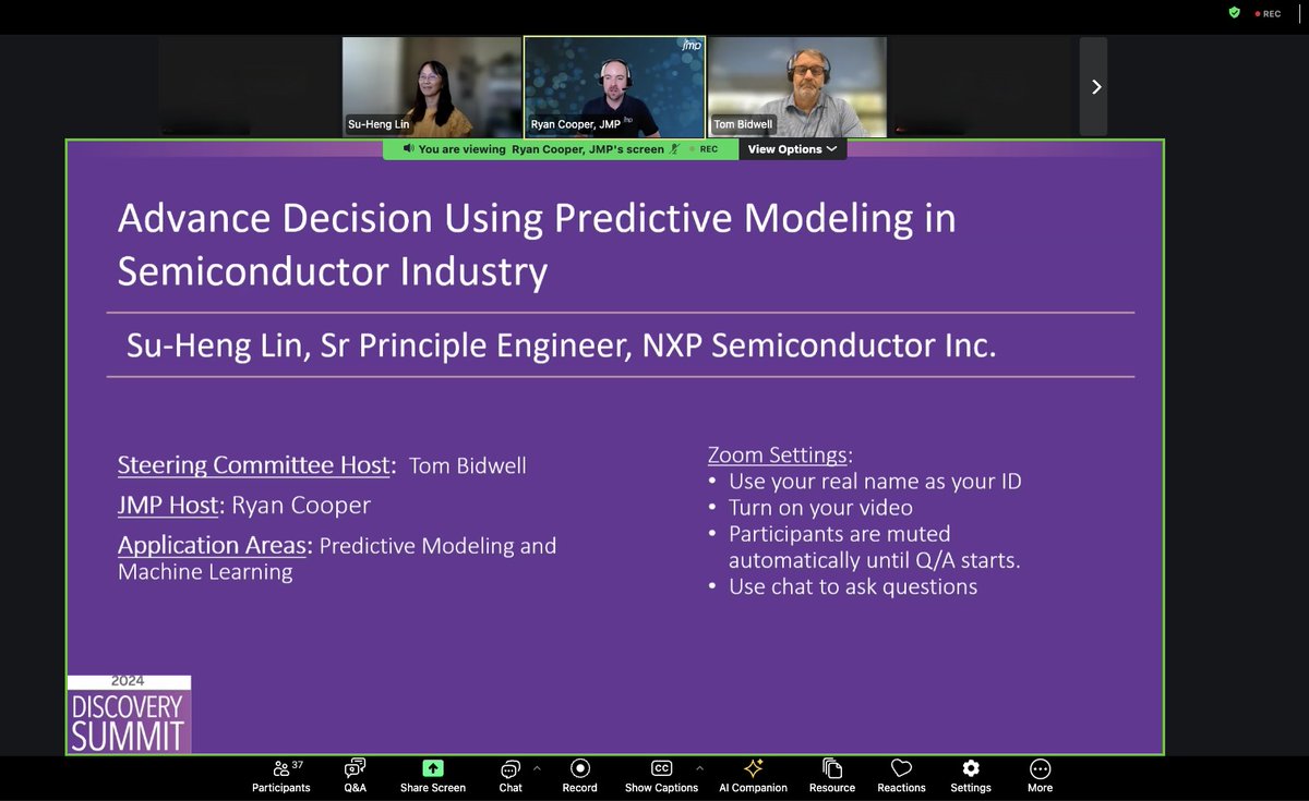 JMP_software's tweet image. Thanks to all who joined us for Day 1 of #JMPDiscoverySummit Online: Early Users Edition! We&apos;re excited for more learning and connection tomorrow 🤝 

Haven&apos;t signed up to join us yet? It isn&apos;t too late! Register now at go.jmp/DiscoveryOnline!