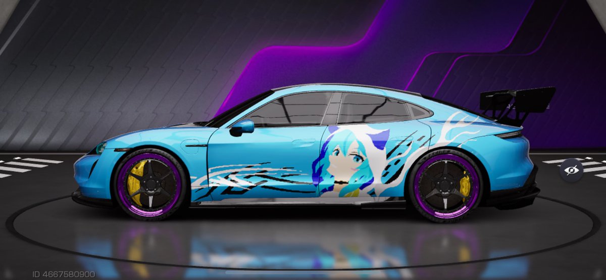 星街すいせいver痛車作った。 レースよりステッカー作ってる時間の方が 