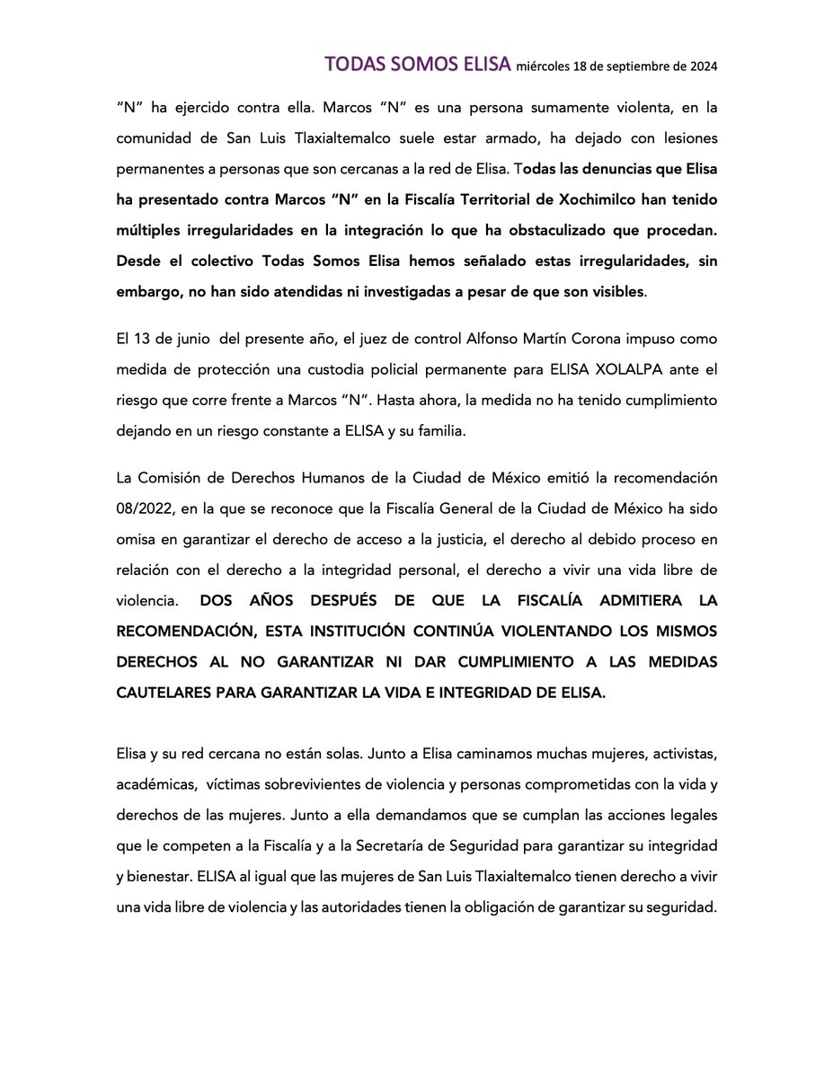 TodasSomosElisa tweet media