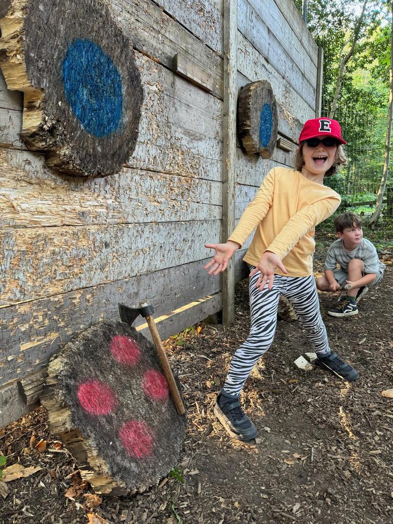 APSE12's tweet photo. Year 3's opening activities #axethrowing #ladderclimbing #assaultcourse #crestarun https://t.co/C720Z7sQJN