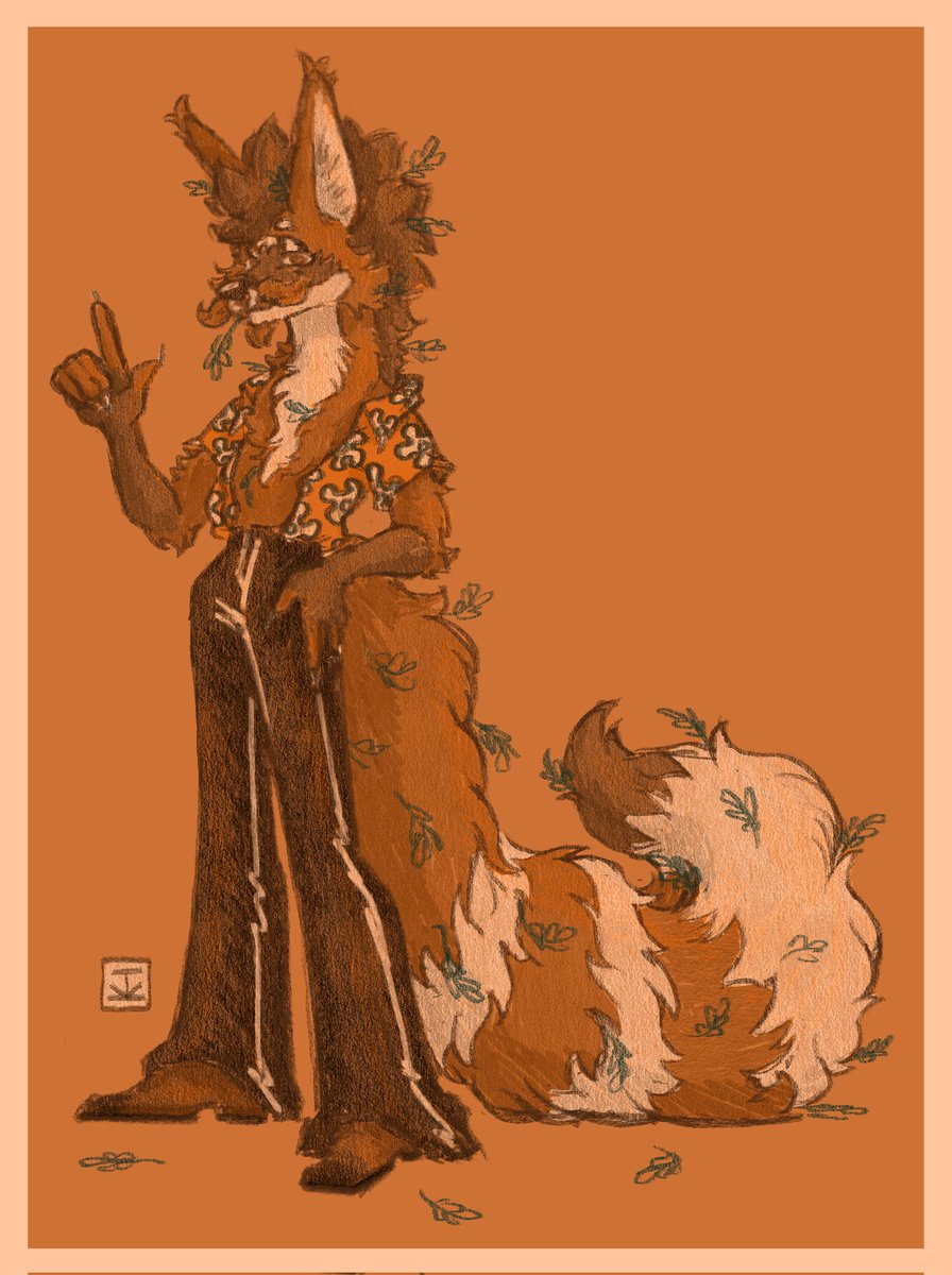 katteriix's tweet photo. @COOLGAMER2k My friend has an awesome maned wolf fursona named Djinger that's very orange and brown (aka his fav colour palette ever that i've drawn a bunch), if that does tempt u ? :0 https://t.co/AO39cWRGKP