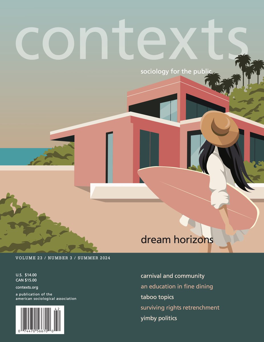 Contexts Magazine (@contextsmag) on Twitter photo The summer '24 issue's "In Brief" research summaries feature work by <a href="/SamFriedmanSoc/">Sam Friedman</a> et al., <a href="/cgershenson/">Carl Gershenson</a> & Matt Desmond, <a href="/mcn_kristen/">Kristen McNeill</a> & <a href="/PierottiRachael/">Rachael Pierotti</a>, <a href="/FILIPPOANDREI/">FILIPPO ANDREI</a> et al., <a href="/hesu_yoon/">Hesu Yoon</a> & @AndrewHMcCumber, Rita Jalali, Nihan Bozok, & <a href="/mintytem/">Terence McDonnell</a>, <a href="/GaburAnna/">Anna Gabur</a>, & Rachel Keynton The summer '24 issue's "In Brief" research summaries feature work by <a href="/SamFriedmanSoc/">Sam Friedman</a> et al., <a href="/cgershenson/">Carl Gershenson</a> & Matt Desmond, <a href="/mcn_kristen/">Kristen McNeill</a> & <a href="/PierottiRachael/">Rachael Pierotti</a>, <a href="/FILIPPOANDREI/">FILIPPO ANDREI</a> et al., <a href="/hesu_yoon/">Hesu Yoon</a> & @AndrewHMcCumber, Rita Jalali, Nihan Bozok, & <a href="/mintytem/">Terence McDonnell</a>, <a href="/GaburAnna/">Anna Gabur</a>, & Rachel Keynton