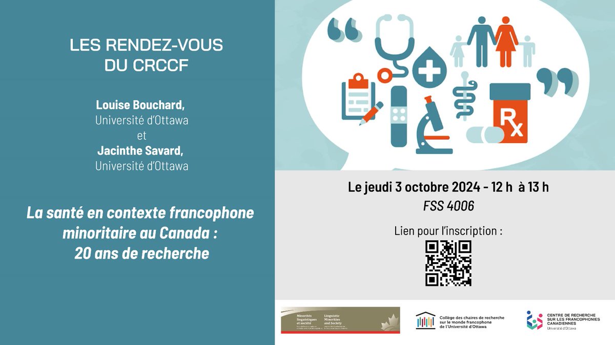 Cette table ronde réunira Louise Bouchard et Jacinthe Savard. Elles discuteront du dossier qu’elles ont préparé avec leurs collaboratrices et collaborateurs dans la revue.
Inscription: eventbrite.ca/e/billets-les-…
Événement disponible également en ligne (Zoom): uottawa-ca.zoom.us/j/95013293551?…