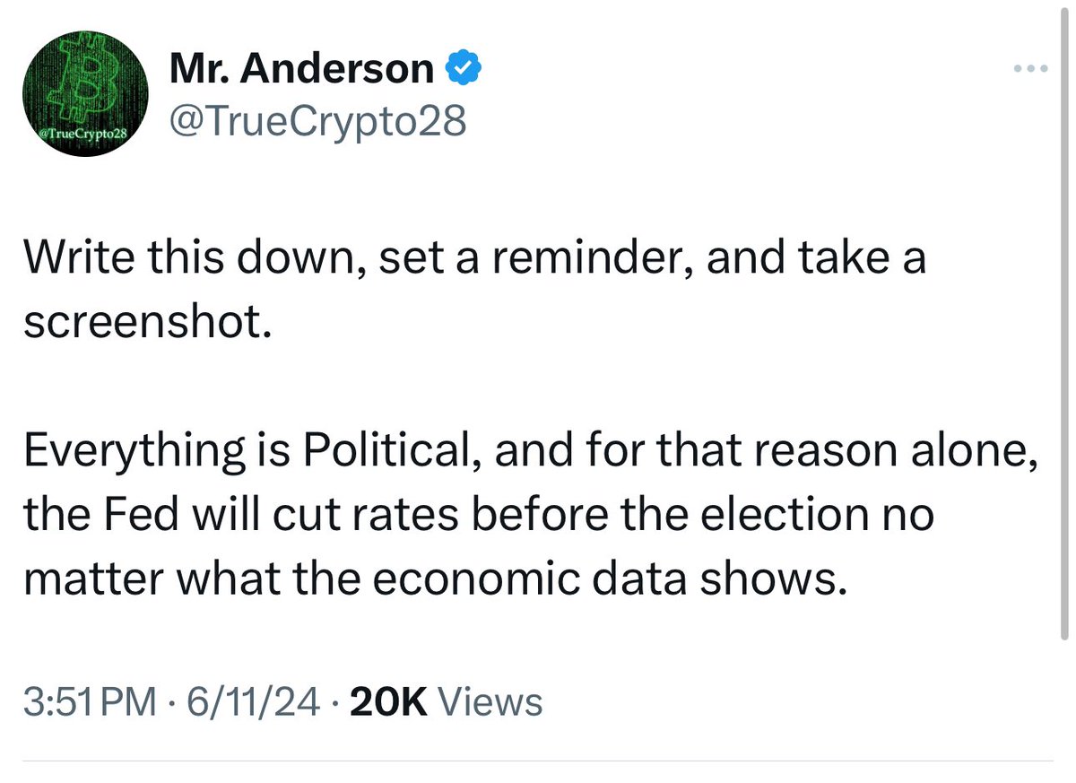 Truecrypto's tweet photo. Never forget that its all a scam and EVERYTHING is Political! https://t.co/pw1Rl9usIR