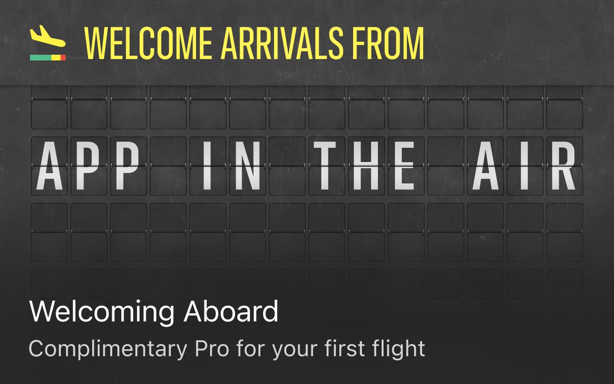 All <a href="/appintheair/">App in the Air</a> users,

We know it's hard to say goodbye when your app shuts down, but we're here to help you continue your journey.

🛡️ No ads
🏆 Award-winning design
✨ Exclusive delay predictions
✈️ 25-Hr Where's My Plane
📥 Import coming soon

flighty.com/compare/app-in…