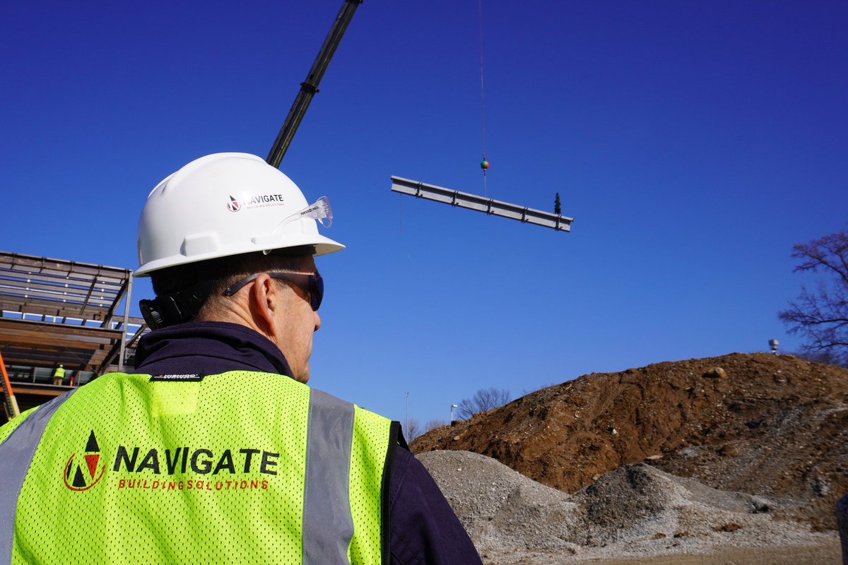 NavigateBuildS's tweet image. St. Louis Community College Nursing and Health Sciences Center celebrated their topping out this week! NAVIGATE was honored to participate in this significant event and take on the role of Construction #florissantvalley #toppingout #constructionsite