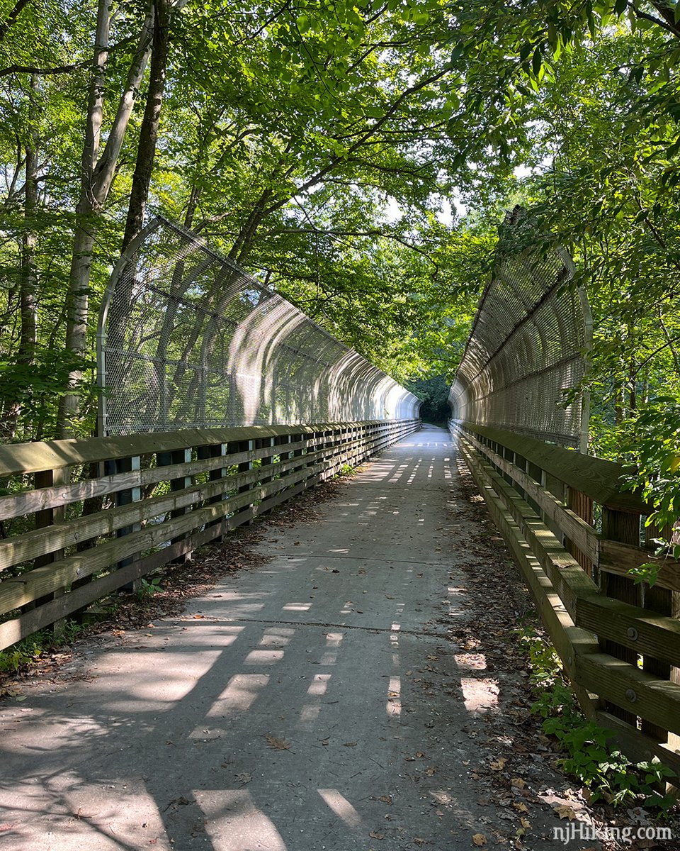 Columbia Trail - easy hiking/biking. Morris/Hunterdon County, NJ
njhiking.com/columbia-trail/

Bonus: Lots of food options in the area, plus Esker Hart brewery is now open in High Bridge (👍 all 4 tasters we had were good!).